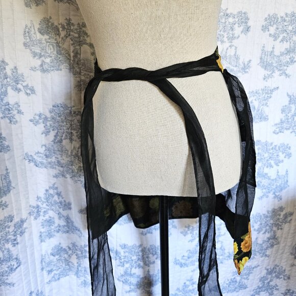 Vintage Apron Black Organza - Picture 7 of 7